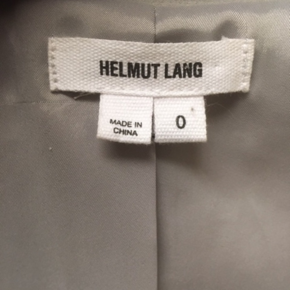 HELMUT LANG Light Gray Single Button Blazer Jacket - Picture 4 of 11